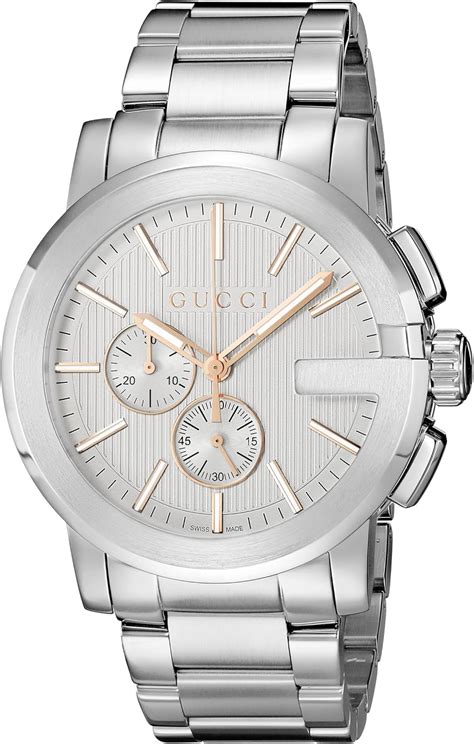 reloj gucci plateado|relojes gucci hombre.